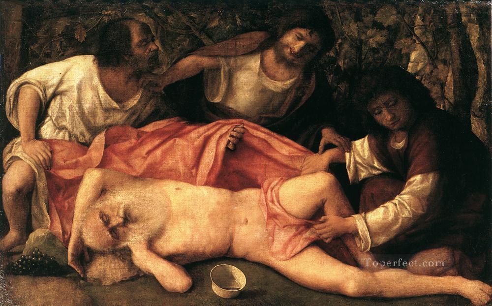 Drunkenness of Noah Renaissance Giovanni Bellini Oil Paintings